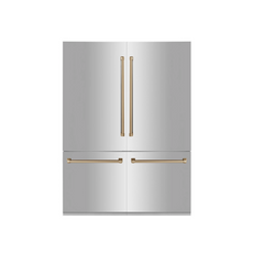 ZLINE 60" Autograph Edition ft. Built-in 4-Door French Door Stainless Steel Refrigerator
