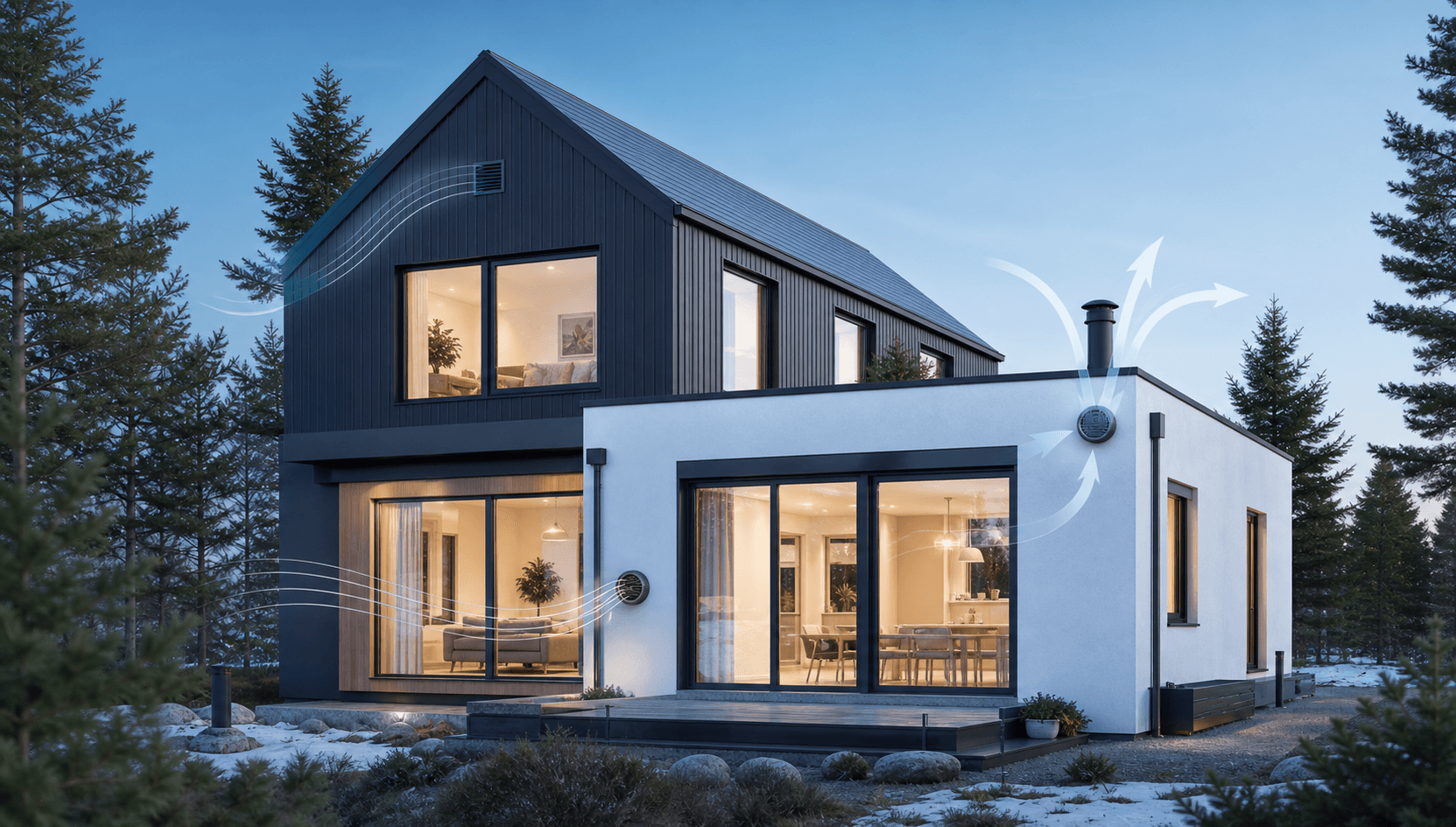 Ventilation in Airtight Homes: CO2, Humidity, and Indoor Air Quality