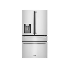 ZLINE 36" 21.6 cu. ft French Door Refrigerator with Water and Ice Dispenser - (RFM-W-36)